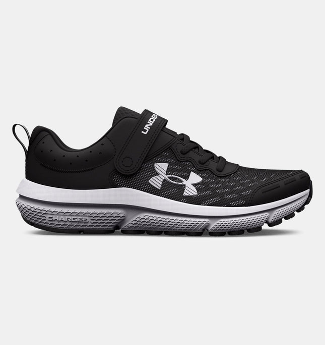 Under Armour BPS Assert 10 Black/White Size 10.5K Boys New

