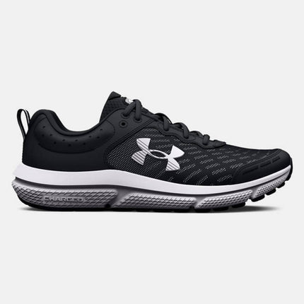Under Armour Boys' Assert 10 Running Shoes - Black/White, Size 5Y, New

