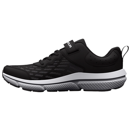 Under Armour Charged Assert 10 AC Shoes 2E Wide Black Size 2 Youth New