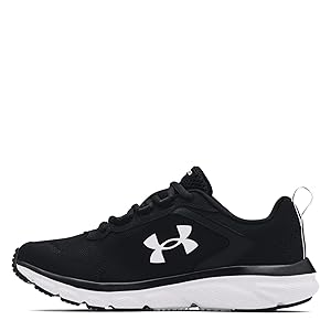 Under Armour Charged Assert 9 Black/White Size 9 D Wide Women's New
