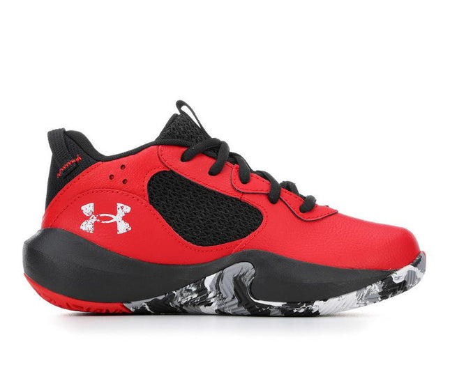 Under Armour Lockdown 6 Basketball Shoes Black/White Size 13.5K Boys New
