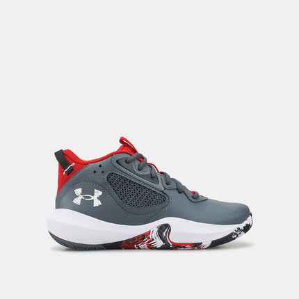 Under Armour Lockdown 6 Basketball Shoes Black/White Size 5 Youth Unisex New
