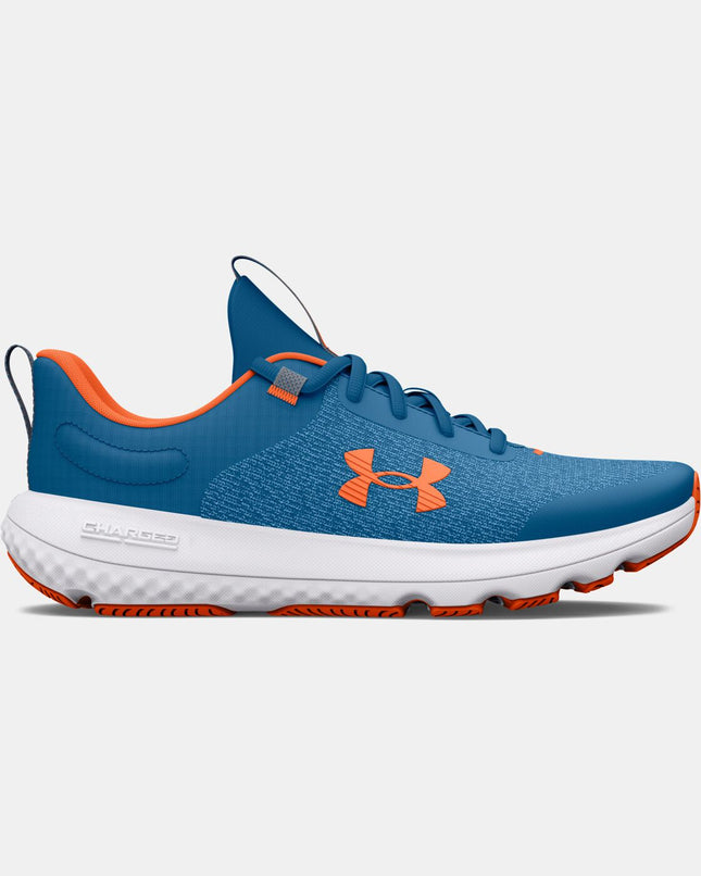 Under Armour UA BGS Charged Revitalize Shoes Black BOYS Size 3.5 New
