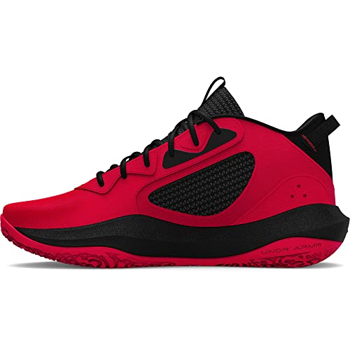 Under Armour Unisex Lockdown 6 Basketball Shoes – Red/Black/White – Men's Size 12 – New
