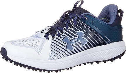 Under Armour Women's Glyde 2.0 RM Softball Shoes - White/Royal/White, Size 7, New

