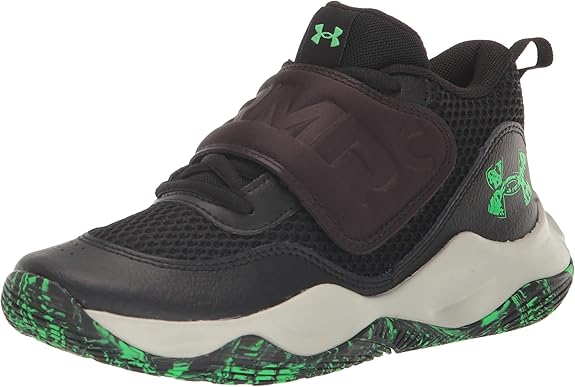 Under Armour Zone 2 Basketball Shoes Black Size 4Y Kids New