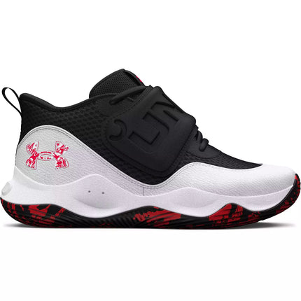 Under Armour Zone BB 2 Basketball Shoes Black Size 3.5 Big Kids New