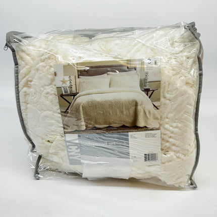 VCNY 3pc Westland Quilted Plush Bedspread Set - Open Box