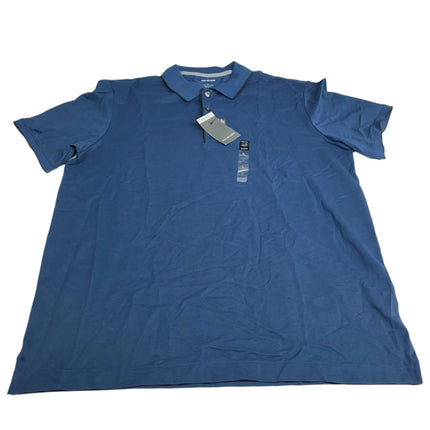 Van Heusen Essential Pique Stain Shield Polo Insignia Blue Size L New
