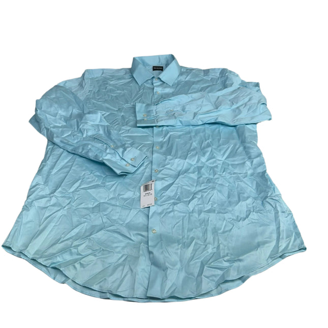 Van Heusen Tall Fit Bermuda Dress Shirt Blue Size 2XL New
