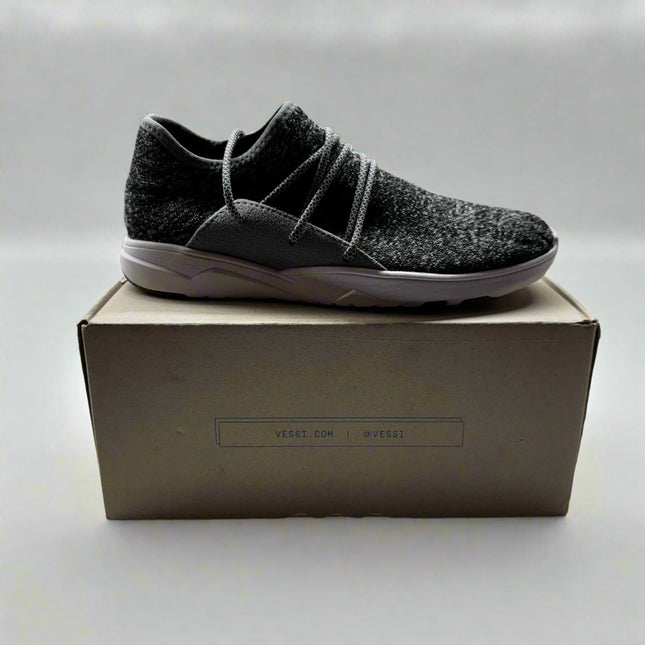 Vessi Women's Cityscape Sneaker - Charcoal Grey, Size 8, New with Imperfection
