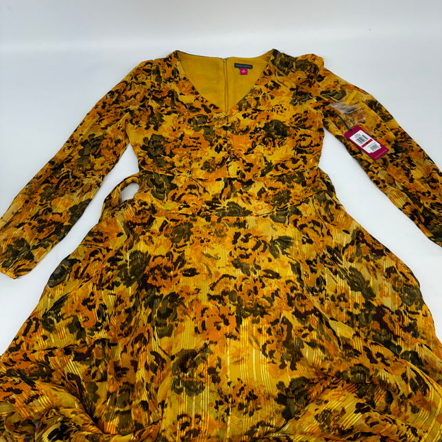 Vince Camuto Narcissus Floral Off-The-Grid Dress, New, Size XS