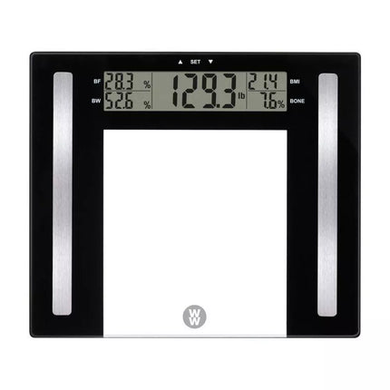 Weight Watchers Glass Body Fat Scale Clear - Open Box
