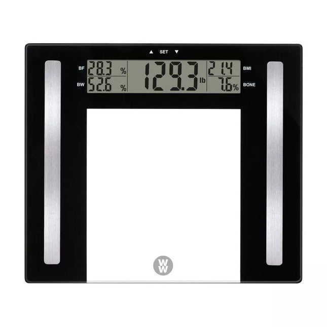 Weight Watchers Glass Body Fat Scale Clear - Open Box
