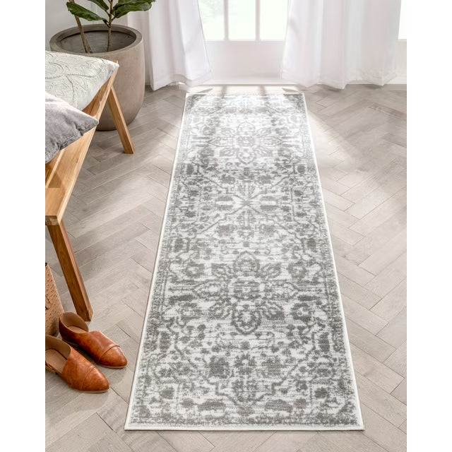 Well Woven Dazzle Disa Vintage Runner Rug 2'3" x 7'3" Cream Open Box