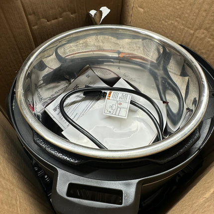 Instant Pot 6qt 9-in-1 Pressure Cooker Bundle - Stainless Steel, 1000W, Black - Open Box