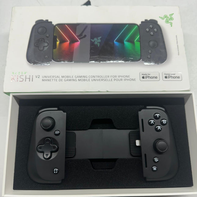 Razer Kishi V2 Mobile Gaming Controller for iPhone (Lightning) - Black - Open Box