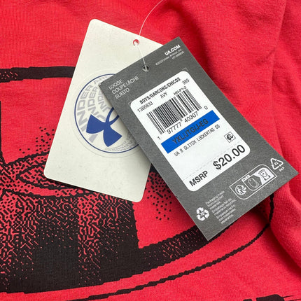 Boys' UA Glitch Lockertag Short Sleeve - Kids XL - Orange - New. (Kids Sizes,XL,L)