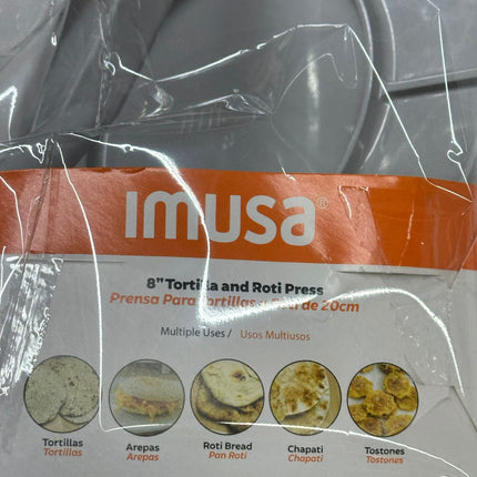 IMUSA 8" Cast Aluminum Tortilla Press - Silver (Open Box)
