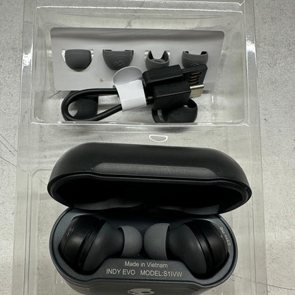 Skullcandy Indy Evo In-Ear Wireless Earbuds - Black, 30 Hr Battery, Microphone (Open Box)