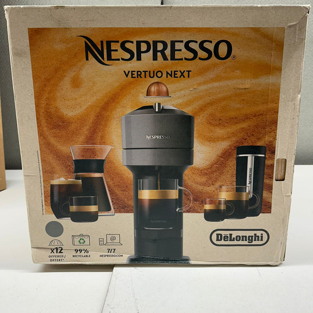 Nespresso Vertuo Next Coffee Maker and Espresso Machine by DeLonghi - Gray, New