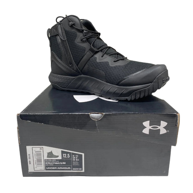 UA Men's Micro G Valsetz Side-Zip Mid Tactical Boots – Size 12.5 – New