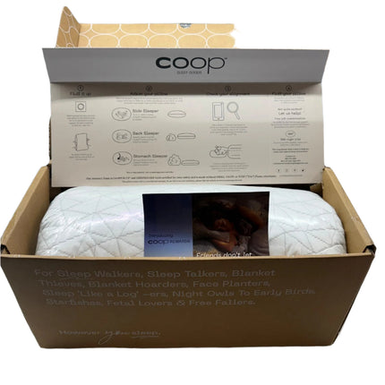 Coop The Original King Size Pillow with Cross-Cut Microfiber Fill - Missing Extra Memory Foam Bag