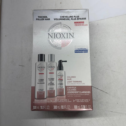 Nioxin System 3 Maintenance Kit – Cleanser 10.1 oz, Scalp Therapy Conditioner 10.1 oz, Scalp Treatment 3.38 oz – For Color-Treated Hair with Light Thinning