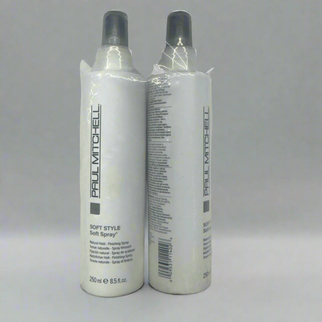 Paul Mitchell Soft Spray Natural Hold Hairspray – 8.5 oz (Pack of 2) – Touchable Finish – New