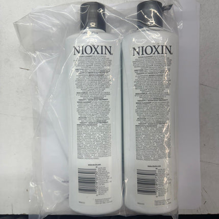 Nioxin System 3 Cleanser Shampoo – 16.9 oz (Pack of 2) – For Color-Treated Hair with Light Thinning – New