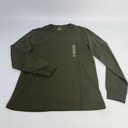 Polo Ralph Lauren Long Sleeve Slim Fit T-Shirt Army Green Size M – New