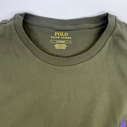 Polo Ralph Lauren Long Sleeve Slim Fit T-Shirt Army Green Size M – New