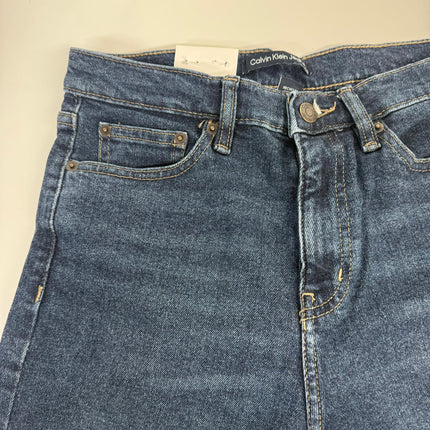 Calvin Klein Women’s High Rise Straight Leg Jeans Dark Blue Size 6 – New