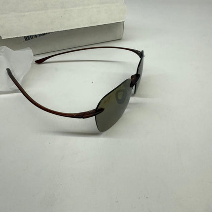 Maui Jim Komohana Polarized Rimless Sunglasses Rootbeer Matte Small – New