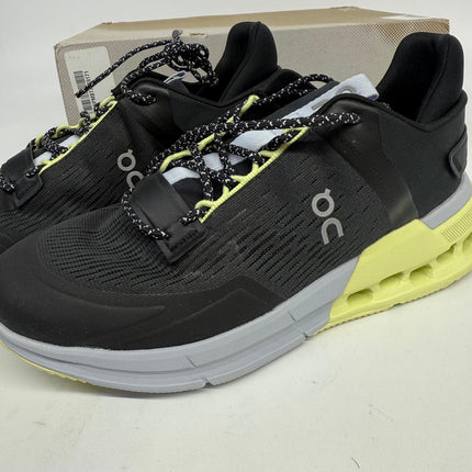 On Women’s Cloudnova Flux Sneakers – Black/Hay – Size 7 US – New with Imperfections