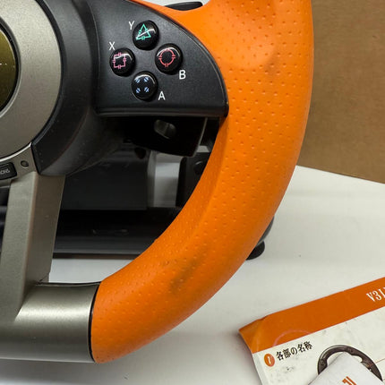 PXN V3III Racing Wheel with Pedals for PC/PS4/Xbox/Switch Orange – Used