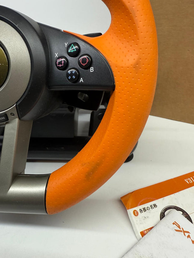 PXN V3III Racing Wheel with Pedals for PC/PS4/Xbox/Switch Orange – Used