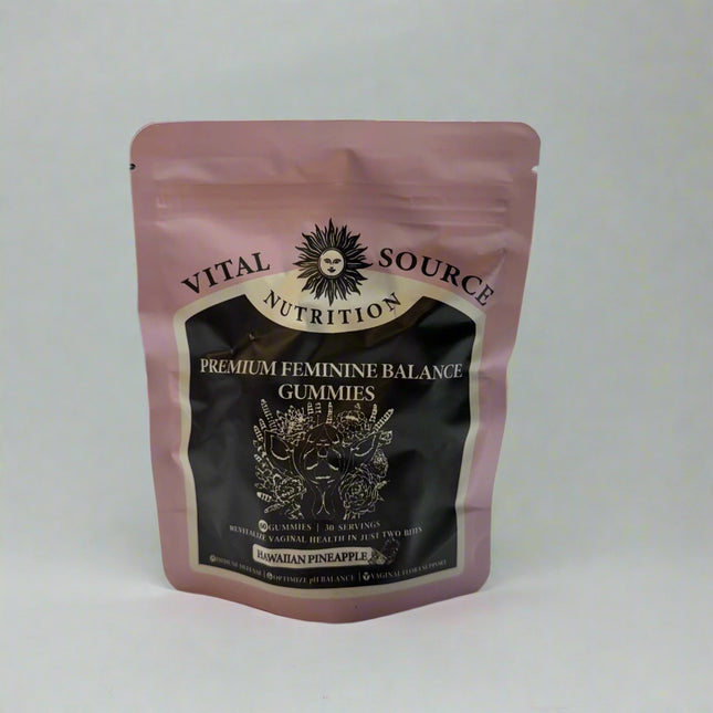 Vital Source Feminine Balance Gummies Women’s Health Hawaiian Pineapple 60ct Exp 02/2027 – New