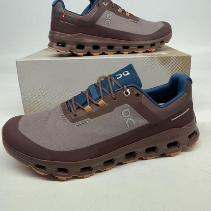 On Cloudvista Waterproof Men’s Trail Running Shoes Zinc/Grape Size 10 – New