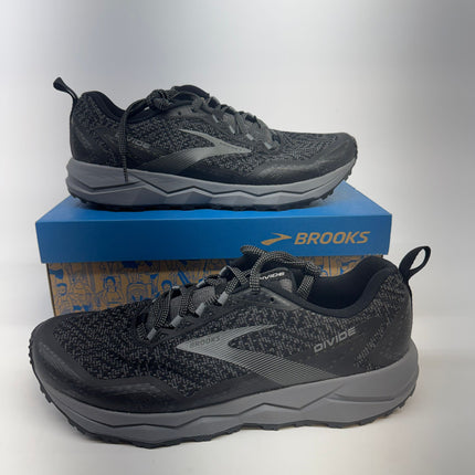 Brooks Divide Running Shoe Black/Grey Men Size 9.5 New