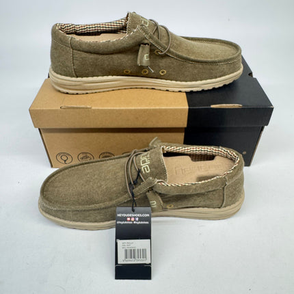 Hey Dude Wally Canvas Shoes Nut Men Size 11 New