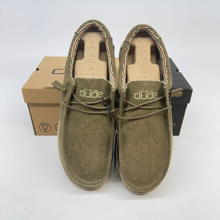 Hey Dude Wally Canvas Shoes Nut Men Size 11 New