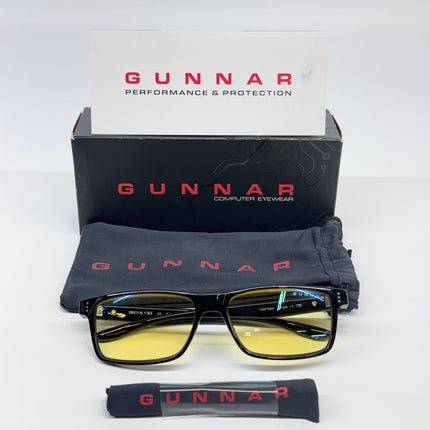 Gunnar Vertex Blue Light Blocking Computer & Reading Glasses Onyx Size 1.75 New