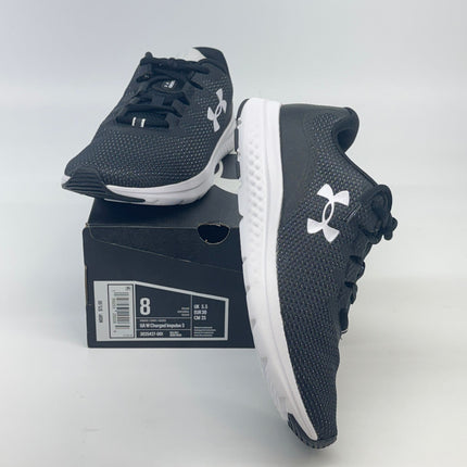 Under Armour Charged Impulse 3 Running Shoes Black Size 8 Women’s New