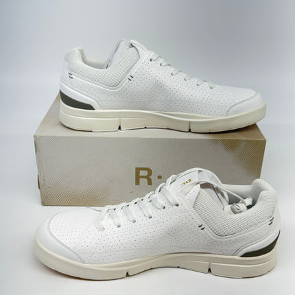 On The Roger Centre Court Men’s Sneakers White/Olive Size 10.5 New