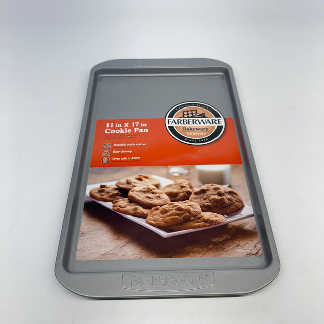 Farberware Nonstick Cookie Sheet 11x17 Inch Gray New