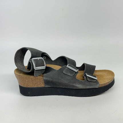 Papillio by Birkenstock Suede Sandals Black Size M8/W10 New without Box