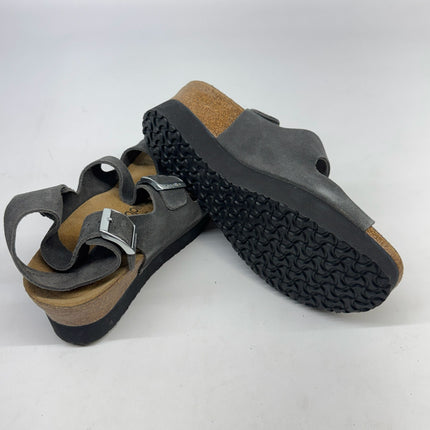 Papillio by Birkenstock Suede Sandals Black Size M8/W10 New without Box