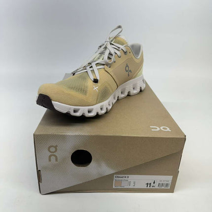 On Women’s Cloud X 3 Savannah/Frost Sneakers Size 11 New