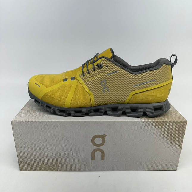 On Cloud 5 Waterproof Mustard/Rock Men’s Sneakers Size 13 New